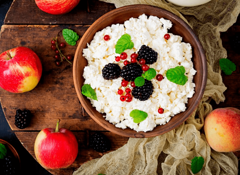 Cottage Cheese og Berries